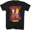 Beavis and Butthead Beaking The Law Adult T-shirt - Black
