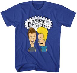 Beavis and Butthead THE BOYS Adult T-shirt - Royal Blue Beavis and Butthead THE BOYS Adult T-shirt - Royal Blue