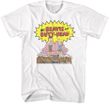 Beavis and Butthead Watching TV Adult T-shirt - White