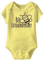Bee Extraordinary Funny Baby Romper Yellow Infant Babies Creeper Bee Extraordinary Funny Baby Romper Yellow Infant Babies Creeper