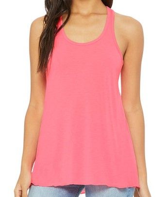 Bella 8800 Ladies Flowy Racerback Tanktop