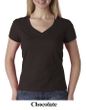 Bella Ladies V-Neck Shirt 100% Cotton Short Sleeve Tee T-Shirt