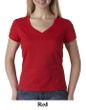 Bella Ladies V-Neck Shirt 100% Cotton Short Sleeve Tee T-Shirt