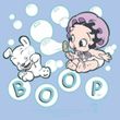 Betty Boop Baby Romper Infant Creeper Baby Bubbles Light Blue