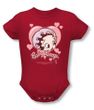 Betty Boop Baby Romper Infant Creeper Baby Heart Red