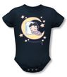 Betty Boop Baby Romper Infant Creeper Sleepy Time Navy Blue