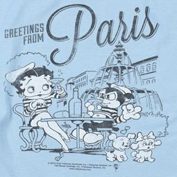 Betty Boop Greetings From Paris Shirts