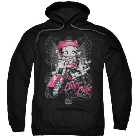 Betty Boop Hoodie Biker Babe Black Sweatshirt Hoody