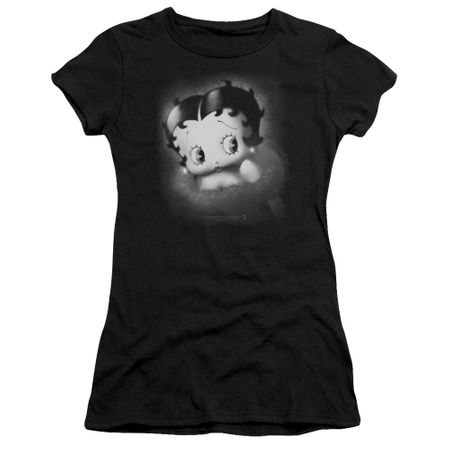 Betty Boop Juniors Shirt Vintage Star Black T-Shirt