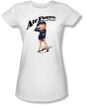 Betty Boop Juniors T-shirt Air Force Boop White Tee