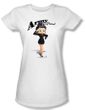 Betty Boop Juniors T-shirt Army Boop White Tee