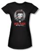 Betty Boop Juniors T-shirt Born To Ride Black Tee