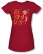 Betty Boop Juniors T-shirt Classic Oop Red Tee