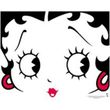Betty Boop Juniors T-shirt Close Up White Tee