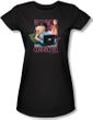 Betty Boop Juniors T-shirt Connected Black Tee Shirt
