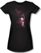 Betty Boop Juniors T-shirt Cutie Black Tee Shirt