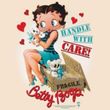 Betty Boop Juniors T-shirt Handle With Care Cream Tee