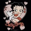 Betty Boop Juniors T-shirt Kiss Black Tee