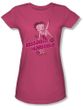 Betty Boop Juniors T-shirt Kissable Huggable Hot Pink Tee