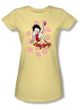 Betty Boop Juniors T-shirt Kisses Banana Tee