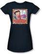 Betty Boop Juniors T-shirt On Broadway Navy Blue Tee