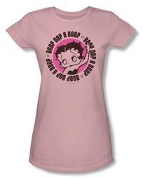 Betty Boop Juniors T-shirt Oop A Doop Pink Tee
