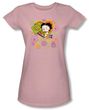 Betty Boop Juniors T-shirt Peace Love Pink Tee