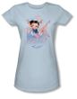 Betty Boop Juniors T-shirt Pink Champagne Light Blue Tee