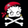 Betty Boop Juniors T-shirt Pirate Black Tee