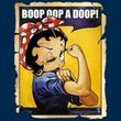 Betty Boop Juniors T-shirt Power Navy Blue Tee