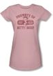 Betty Boop Juniors T-shirt Property Of Betty Boop Pink Tee
