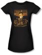Betty Boop Juniors T-shirt Rebel Rider Black Tee