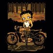 Betty Boop Juniors T-shirt Rebel Rider Black Tee
