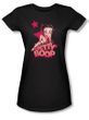 Betty Boop Juniors T-shirt Sexy Star Black Tee