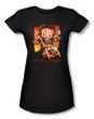 Betty Boop Juniors T-shirt Sunset Rider Black Tee