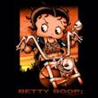 Betty Boop Juniors T-shirt Sunset Rider Black Tee