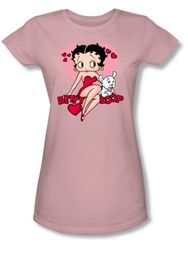 Betty Boop Juniors T-shirt Sweetheart Pink Tee