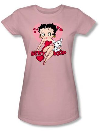 Betty Boop Juniors T-shirt Sweetheart Pink Tee
