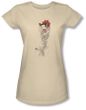 Betty Boop Juniors T-shirt Thorns Cream Tee
