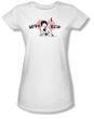 Betty Boop Juniors T-shirt Vintage Cutie Pup White Tee