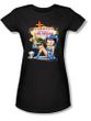Betty Boop Juniors T-shirt Welcome Las Vegas Black Tee