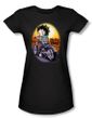 Betty Boop Juniors T-shirt Wild Biker Black Tee