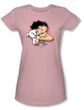 Betty Boop Juniors T-shirt Wink Wink Pink Tee