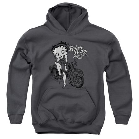 Betty Boop Kids Hoodie BBMC Charcoal Youth Hoody
