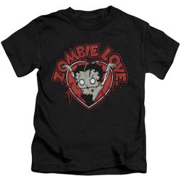 Betty Boop Kids Shirt Heart You Forever Black T-Shirt Betty Boop Kids Shirt Heart You Forever Black T-Shirt