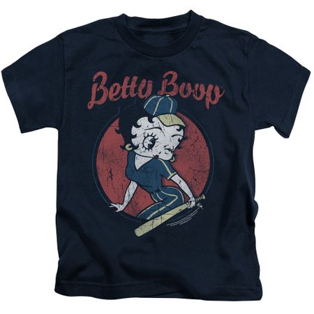 Betty Boop Kids Shirt Team Boop Navy Blue T-Shirt