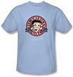Betty Boop Kids T-shirt All American Girl Youth Light Blue Tee Shirt
