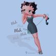 Betty Boop Kids T-shirt Blah Blah Blah Youth Light Blue Tee Shirt