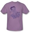 Betty Boop Kids T-shirt Boop On Boop Youth Lilac Tee Shirt