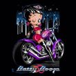 Betty Boop Kids T-shirt City Chopper Youth Black Tee Shirt